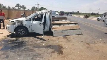 انقلاب سيارة عمالة على طريق السادات بالمنوفية انقلاب سيارة عمالة على طريق السادات بالمنوفية