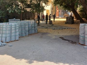 تطوير الشوارع وتحسين الحركة المرورية بحي العجوزة صور تطوير الشوارع وتحسين الحركة المرورية بحي العجوزة صور