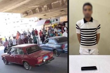 مشادة كلاكس تتحول لاعتداء صادم فوق سيارة في البحيرة مشادة كلاكس تتحول لاعتداء صادم فوق سيارة في البحيرة
