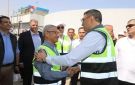 محافظ بني سويف يستقبل وزير الصناعة داخل محطة الصرف الصناعي في كوم أبو راضي