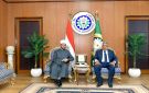 محافظ الدقهلية يستقبل وزير الأوقاف خلال زيارته لمناقشة رسالة دكتوراه بجامعة المنصورة
