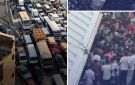  تريلا اتقلبت على ملاكي وسوزوكي .. مصرع شخصين في حادث مروع أعلى دائري الوراق