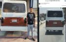 ضبط سائق ميكروباص طمس لوحات سيارته للهروب من المخالفات في الفيوم