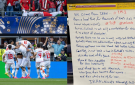  الشرف قبل النصر .. منتخب إيران يترك رسالة مؤثرة في غرفة تبديل الملابس بعد التعادل مع مصر