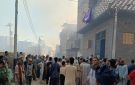 حريق داخل 8 منازل بقرية دير شو في أسيوط والحماية المدنية تحاول السيطرة.. صور