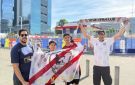 علم الزمالك.. عائلة مصرية تؤازر منتخب مصر أمام بلجيكا - eg