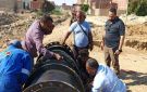 رئيس مياه القناة : الانتهاء من أصلاح خط الطرد الرئيسي بمحطة ابوعارف الجديدة