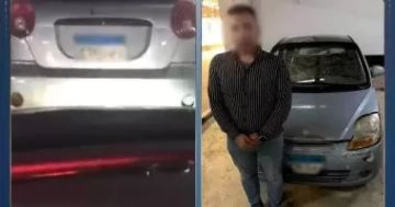 الداخلية تضبط المتهم بطمس لوحات سيارة في القاهرة الداخلية تضبط المتهم بطمس لوحات سيارة في القاهرة