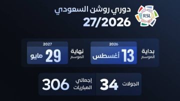 الدوري السعودي 2026-2027.. كلاسيكو الاتحاد والنصر مبكرا وديربي الرياض في الجولة 17