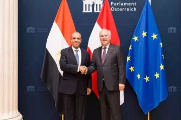 وزير الخارجية يلتقي مع رئيس البرلمان النمساوي وزير الخارجية يلتقي مع رئيس البرلمان النمساوي