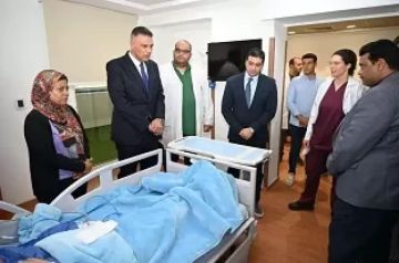 محافظ جنوب سيناء يتابع الحالة الصحية لمصابي حادث الأتوبيس السياحي محافظ جنوب سيناء يتابع الحالة الصحية لمصابي حادث الأتوبيس السياحي