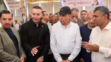 محافظ المنيا يتفقد خدمات القافلة الطبية بمغاغة محافظ المنيا يتفقد خدمات القافلة الطبية بمغاغة