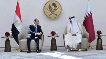 السيسي يصل قطر