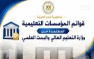 131 جامعة.. التعليم العالي تنشر قوائم الكليات والمعاهد المعتمدة