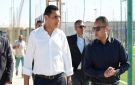 وزير الشباب والرياضة ورئيس جهاز مدينة العلمين الجديدة يتفقدان المنشآت الرياضية بالمدينة
