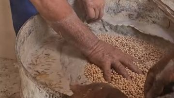 بيغسلوه بالجير.. فيديو صادم عن تجهيز الحمصية بحلاوة المولد بيغسلوه بالجير.. فيديو صادم عن تجهيز الحمصية بحلاوة المولد