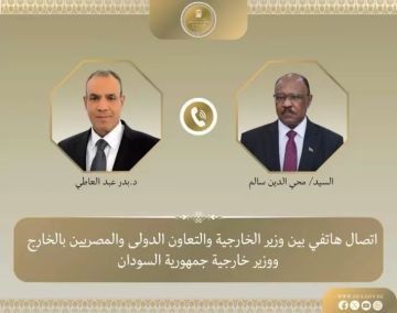 وزير الخارجية يبحث هاتفيا مع نظيره السوداني تطورات الأوضاع في السودان