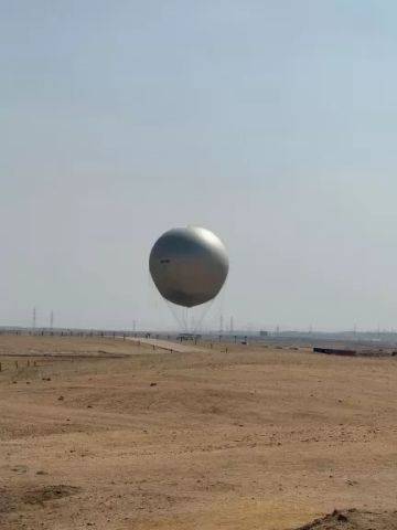 تفاصيل تجربة البالون الثابت في أهرامات الجيزة تفاصيل تجربة البالون الثابت في أهرامات الجيزة