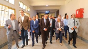 شاهد .. إنشاء مبنى الأورام الجديد بدمياط شاهد .. إنشاء مبنى الأورام الجديد بدمياط