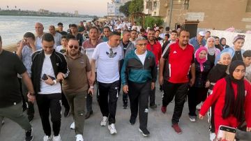 محافظ الدقهلية يقود ماراثون ممشى المنصورة الجديد محافظ الدقهلية يقود ماراثون ممشى المنصورة الجديد