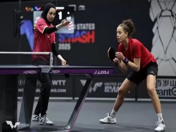 مصر تتأهل إلى نهائي تنس الطاولة سيدات في دورة ألعاب البحر المتوسط مصر تتأهل إلى نهائي تنس الطاولة سيدات في دورة ألعاب البحر المتوسط
