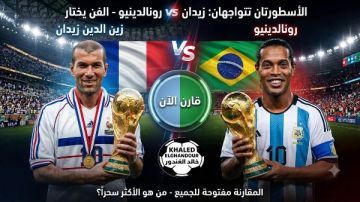 خالد الغندور يطرح مقارنة بين رونالدينيو وزين الدين زيدان خالد الغندور يطرح مقارنة بين رونالدينيو وزين الدين زيدان
