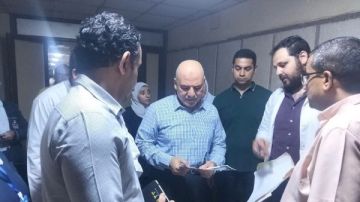 خلال جولة مسائية مفاجئة.. وكيل وزارة الصحة بالجيزة يتابع العمل بمستشفى أوسيم المركزي خلال جولة مسائية مفاجئة.. وكيل وزارة الصحة بالجيزة يتابع العمل بمستشفى أوسيم المركزي