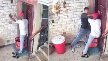 الدليفري المزيف يثير الجدل.. فيديو محاولة السطو على شقة سكنية الدليفري المزيف يثير الجدل.. فيديو محاولة السطو على شقة سكنية
