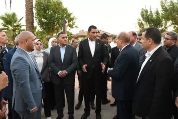وزير الشباب والرياضة ومحافظ القليوبية يفتتحان عددا من المنشآت الرياضية بنادي العبور الرياضي وزير الشباب والرياضة ومحافظ القليوبية يفتتحان عددا من المنشآت الرياضية بنادي العبور الرياضي