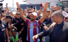 استقبال تاريخي لمحمد صلاح في طرابزون (فيديو)