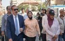 محافظ بورسعيد يتفقد بدء استئناف أعمال تطوير شارع الحميدي بحي العرب