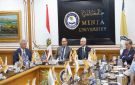 محافظ المنيا يشارك في اجتماع مجلس الجامعة.. ويؤكد: نعمل معا لدعم جهود التنمية وتهيئة سوق العمل لاستقبال الخريجين
