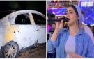 مشهد صادم .. أول تعليق من المطربة آية شعبان بعد تفحم سيارتها بالكامل: يا رب العوض من عندك صور
