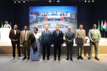 وزير التعليم العالي يوجه الشكر للرئيس السيسي لدعمه جامعة سنجور وتوفير الحرم الجامعي الجديد للجامعة وزير التعليم العالي يوجه الشكر للرئيس السيسي لدعمه جامعة سنجور وتوفير الحرم الجامعي الجديد للجامعة