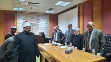 أمين البحوث الإسلامية يواصل متابعة أعمال المرحلة الثانية لاختبارات إيفاد رمضان أمين البحوث الإسلامية يواصل متابعة أعمال المرحلة الثانية لاختبارات إيفاد رمضان