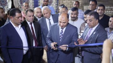  حماة الوطن بالجيزة يفتتح معرض أهلا مدارس ومقر أمانة الصف.. صور