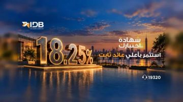 تفاصيل ومزايا شهادة اختيارك من بنك التنمية الصناعية.. استثمر بأعلى عائد ثابت يصل إلى 18.25 تفاصيل ومزايا شهادة اختيارك من بنك التنمية الصناعية.. استثمر بأعلى عائد ثابت يصل إلى 18.25