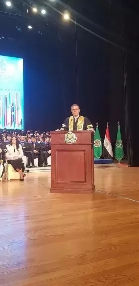 وزير الزراعة يشهد حفل تخرج دفعة جديدة من طلاب الأكاديمية العربية للعلوم والتكنولوجيا والنقل البحري وزير الزراعة يشهد حفل تخرج دفعة جديدة من طلاب الأكاديمية العربية للعلوم والتكنولوجيا والنقل البحري