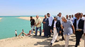 محافظ الوادي الجديد تتابع موقف رفع كفاءة المرافق العامة والبنية الأساسية بمنطقة بحيرة باريس محافظ الوادي الجديد تتابع موقف رفع كفاءة المرافق العامة والبنية الأساسية بمنطقة بحيرة باريس