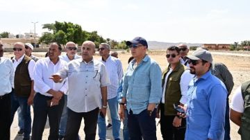 وزير الري يتفقد منشآت الحماية من أخطار السيول في البحر الأحمر قبل موسم الأمطار الغزيرة وزير الري يتفقد منشآت الحماية من أخطار السيول في البحر الأحمر قبل موسم الأمطار الغزيرة