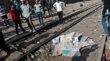 مصرع ربة منزل أسفل عجلات قطار بمحطة كوم أمبو في أسوان مصرع ربة منزل أسفل عجلات قطار بمحطة كوم أمبو في أسوان