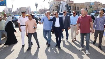 محافظ المنوفية يتفقد أعمال رصف وتطوير عدد من شوارع تلا
