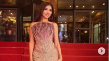 مي عمر تستعرض رشاقتها في حفل موريكس دور.. شاهد مي عمر تستعرض رشاقتها في حفل موريكس دور.. شاهد