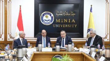 وزير التعليم العالى يترأس المجلس الأعلى للجامعابجامعة المنيا وزير التعليم العالى يترأس المجلس الأعلى للجامعابجامعة المنيا