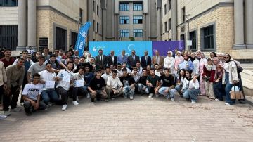 رئيس جامعة بنها الأهلية يكرم الفائزين فى دورة الألعاب الأفريقية للجامعات رئيس جامعة بنها الأهلية يكرم الفائزين فى دورة الألعاب الأفريقية للجامعات