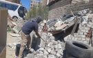 إزالة غرف مخالفة على أرض أملاك دولة بمساحة 3000 متر في الحجاز بالغردقة
