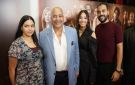 بيومي فؤاد وأبطال شيش دو يحتفلون بالعرض الخاص للفيلم في إحدى سينمات أكتوبر
