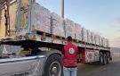 2231 طن مساعدات غذائية وإغاثية من الهلال الأحمر المصري لأهالي غزة