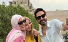مش لازم أولادنا يدفعوا الثمن.. أسما شريف منير مع ابنتها وطليقها وزوجها في أول يوم دراسي