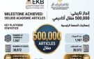التعليم العالي: نشر 500 ألف مقال علمي عبر منصة بنك المعرفة المصري